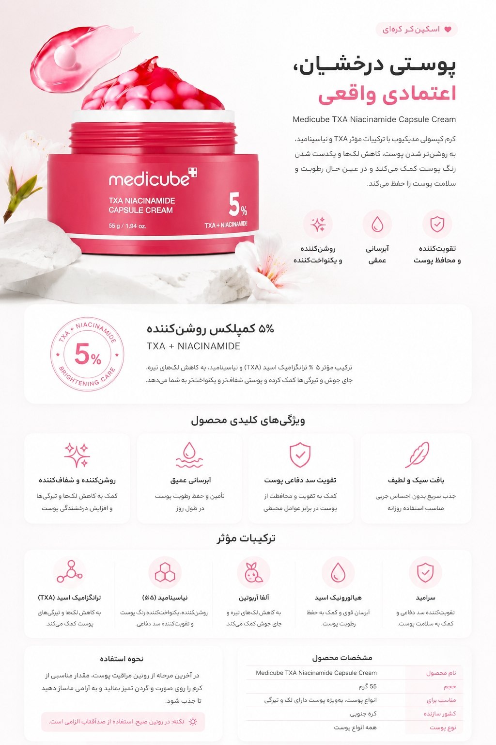 Medicube TXA Niacinamide Capsule Cream